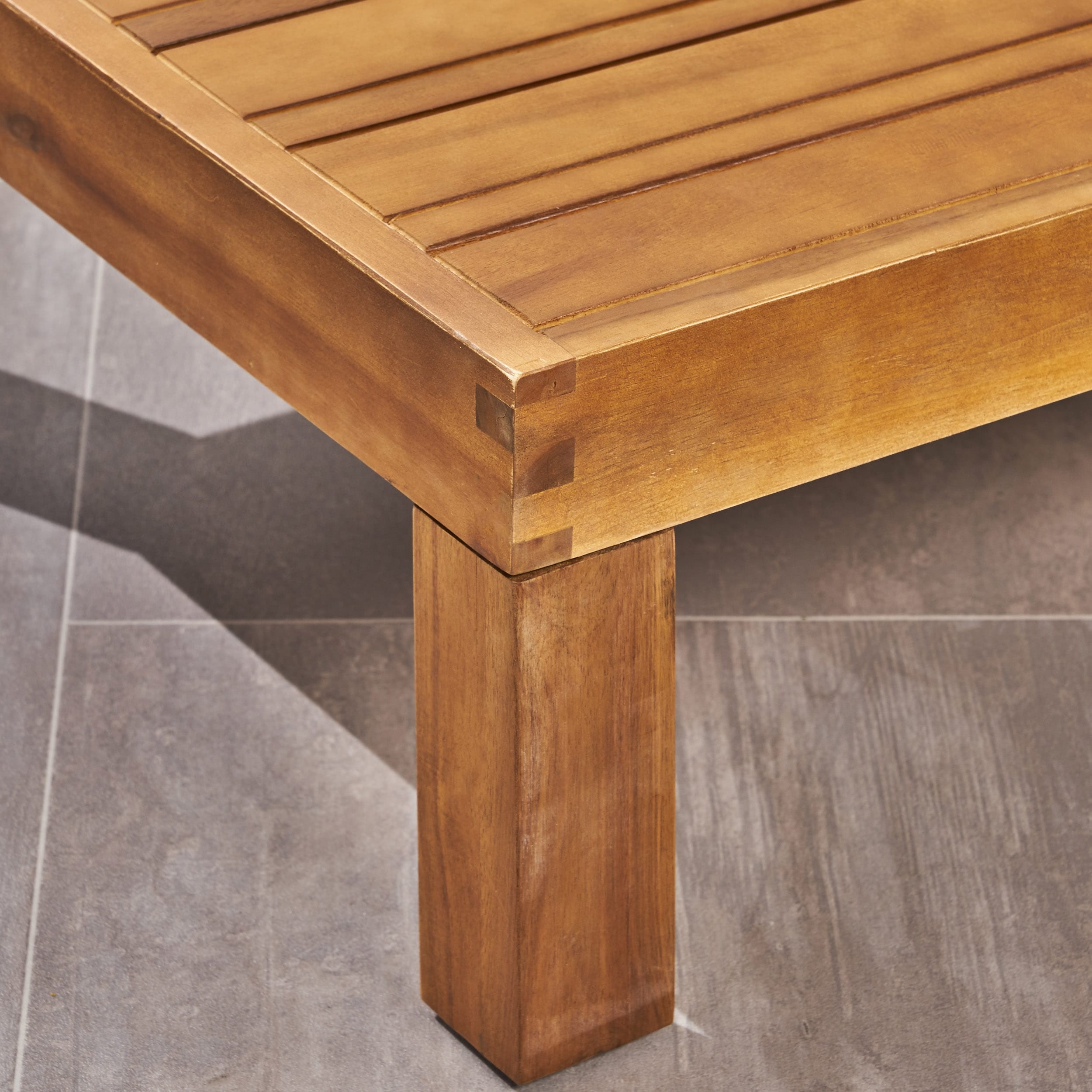 Ensemble de canapés d'extérieur Cambridge en bois, 5 pièces, par Christopher Knight Home