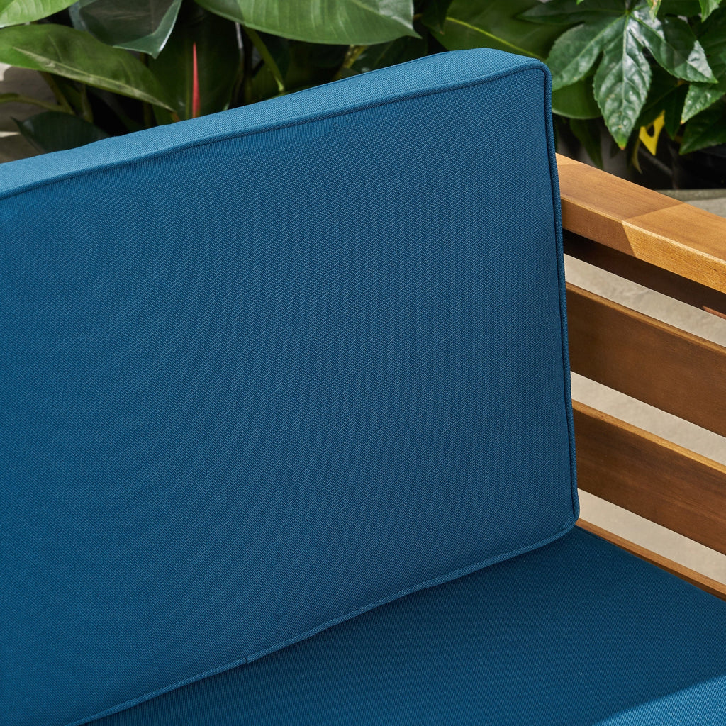 Ensemble de canapés d'extérieur Cambridge en bois, 5 pièces, par Christopher Knight Home