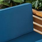 Ensemble de canapés d'extérieur Cambridge en bois, 5 pièces, par Christopher Knight Home