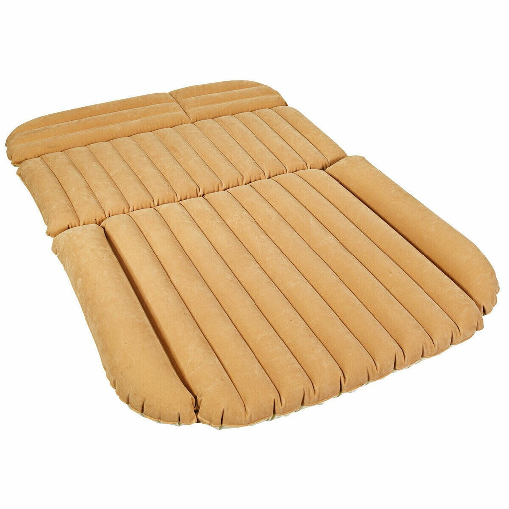Matelas gonflable Camel pour voiture avec gonflage rapide et surface floquée imperméable pour camping et voyage