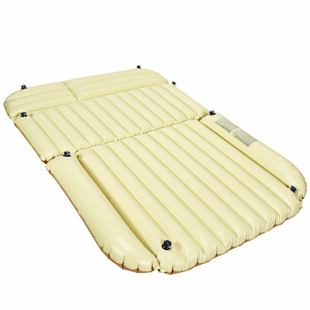 Matelas gonflable Camel pour voiture avec gonflage rapide et surface floquée imperméable pour camping et voyage