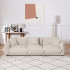 Canapé 3 places Camel Modern 111 surdimensionné avec pieds en métal et structure en bois massif pour le salon