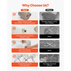 Matelas gonflable de camping pliable avec cadre et pompe