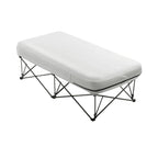 Matelas gonflable de camping pliable avec cadre et pompe