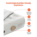 Matelas gonflable de camping pliable avec cadre et pompe