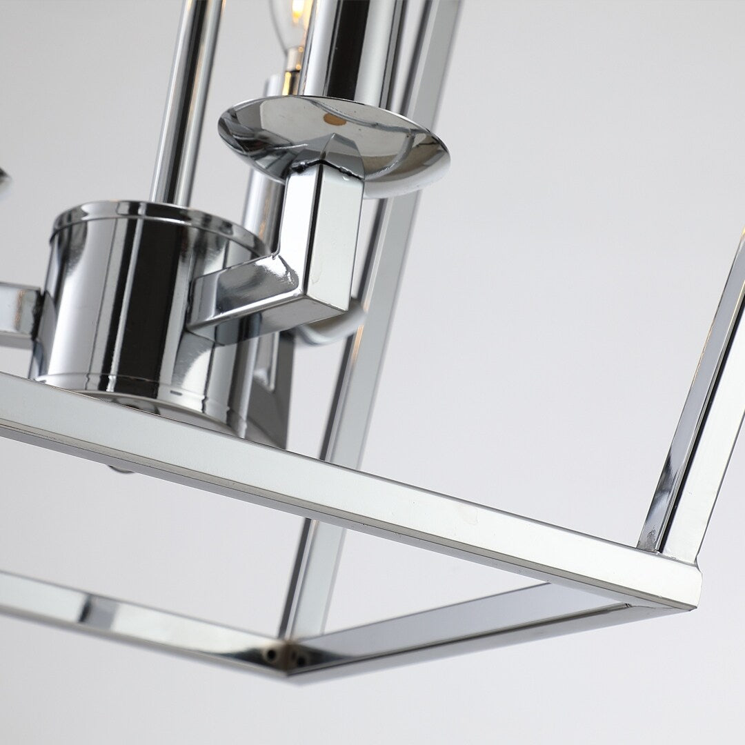 Lustre suspendu style lanterne à bougie pour escalier ou îlot de cuisine - N/A