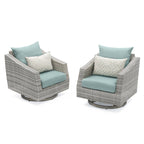 Ensemble de canapé et fauteuil club d'extérieur Cannes Deluxe 8 pièces Sunbrella