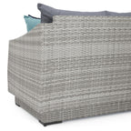 Ensemble de canapé et fauteuil club d'extérieur Cannes Deluxe 8 pièces Sunbrella