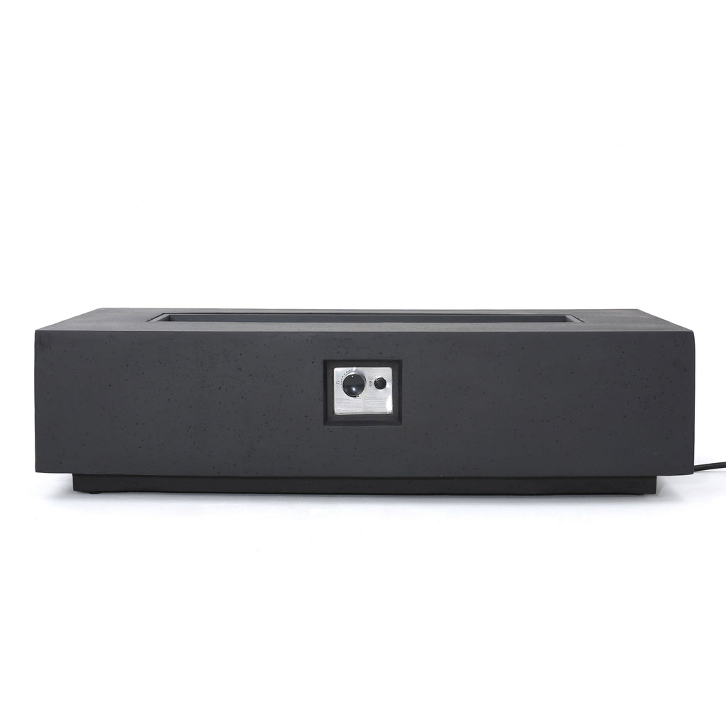 Ensemble de salon de jardin Cape Coral en aluminium 7 pièces avec foyer par Christopher Knight Home