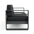 Ensemble de salon de jardin Cape Coral en aluminium 7 pièces avec foyer par Christopher Knight Home