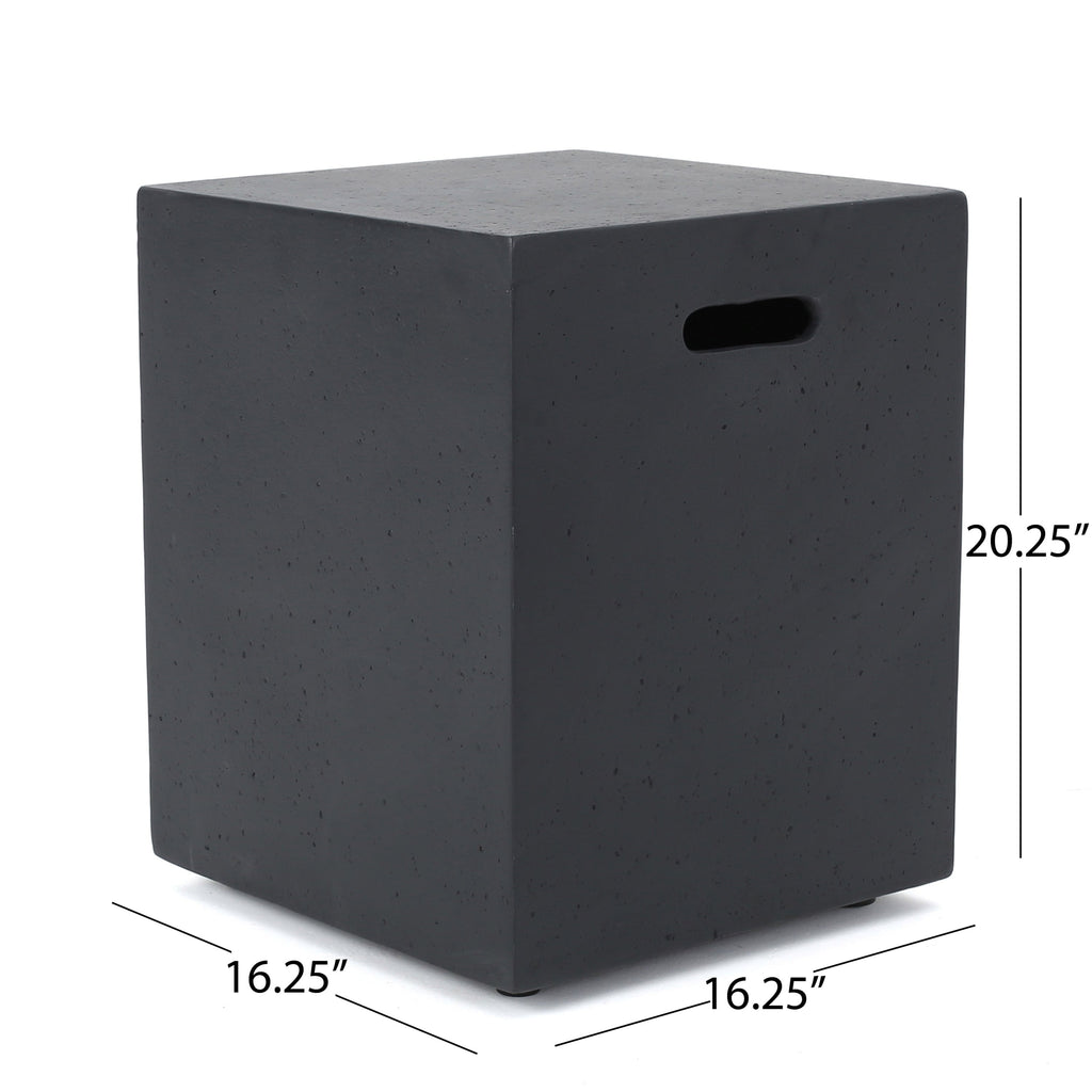 Ensemble de salon de jardin Cape Coral en aluminium 7 pièces avec foyer par Christopher Knight Home