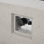 Ensemble de salon de jardin Cape Coral en aluminium 7 pièces avec foyer par Christopher Knight Home