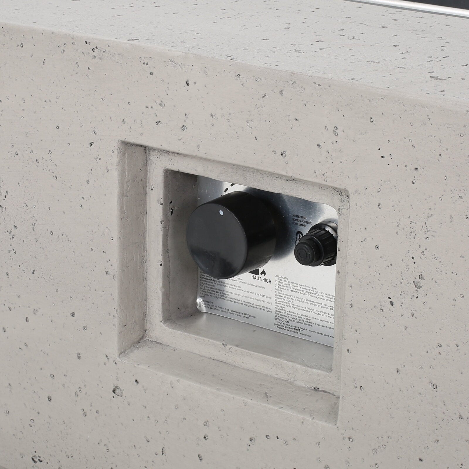 Ensemble de salon de jardin Cape Coral en aluminium 7 pièces avec foyer par Christopher Knight Home