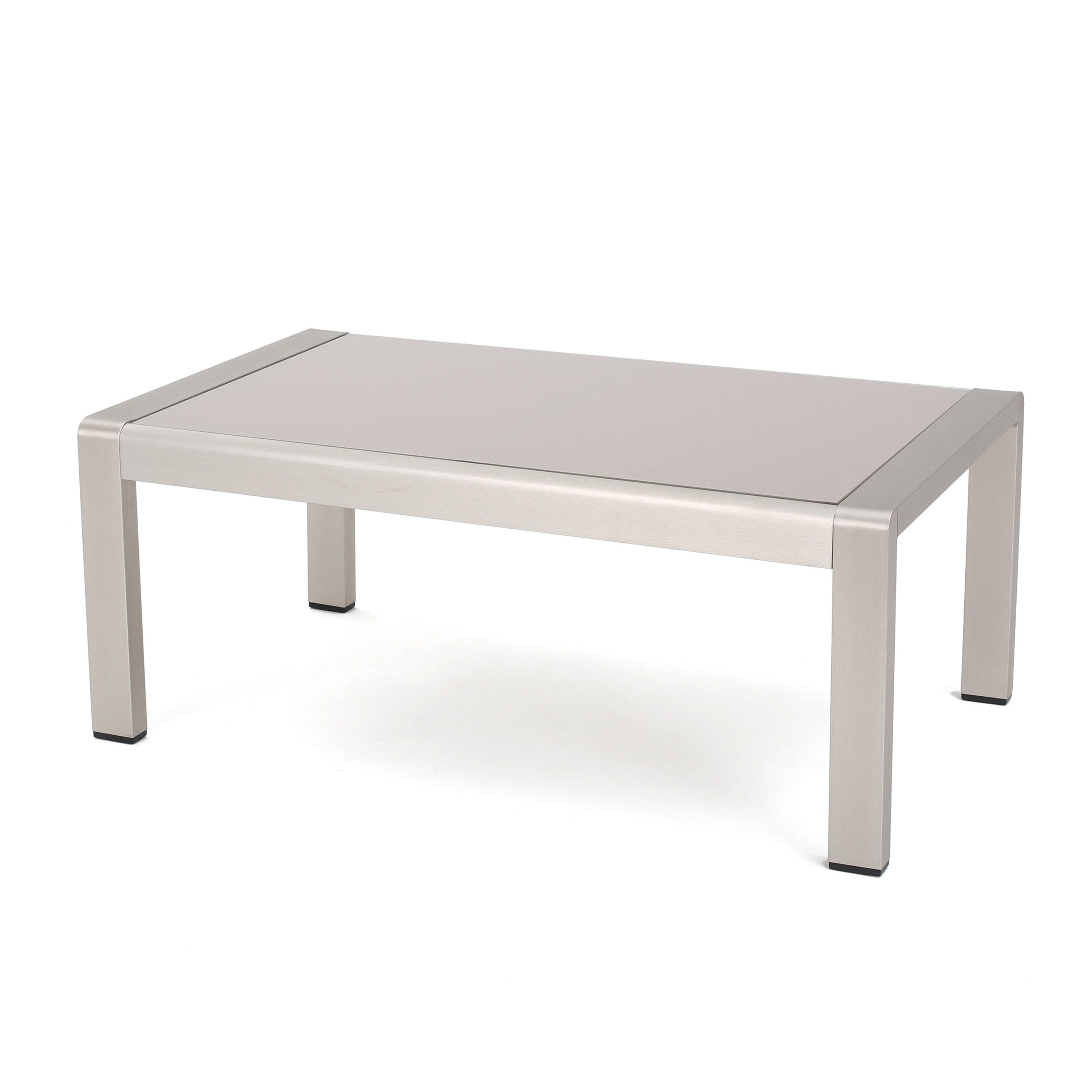 Salon de jardin Cape Coral en aluminium et Sunbrella 5 places avec coussins par Christopher Knight Home