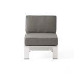 Ensemble de canapé sectionnel et table d'extérieur en aluminium 11 places Cape Coral par Christopher Knight Home