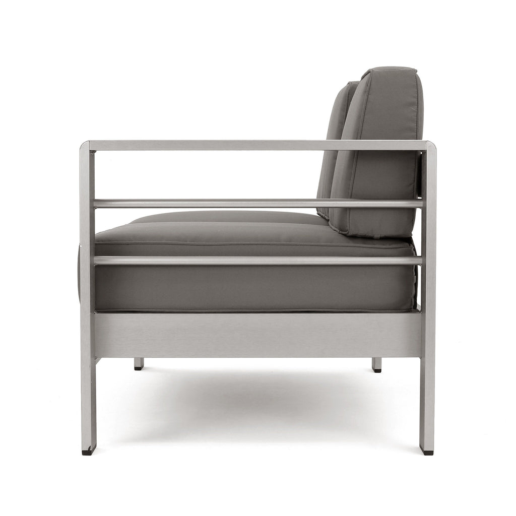 Ensemble de canapé sectionnel et table d'extérieur en aluminium 11 places Cape Coral par Christopher Knight Home