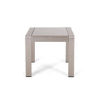 Ensemble de chaises et table club d'extérieur en aluminium Cape Coral 2 places par Christopher Knight Home