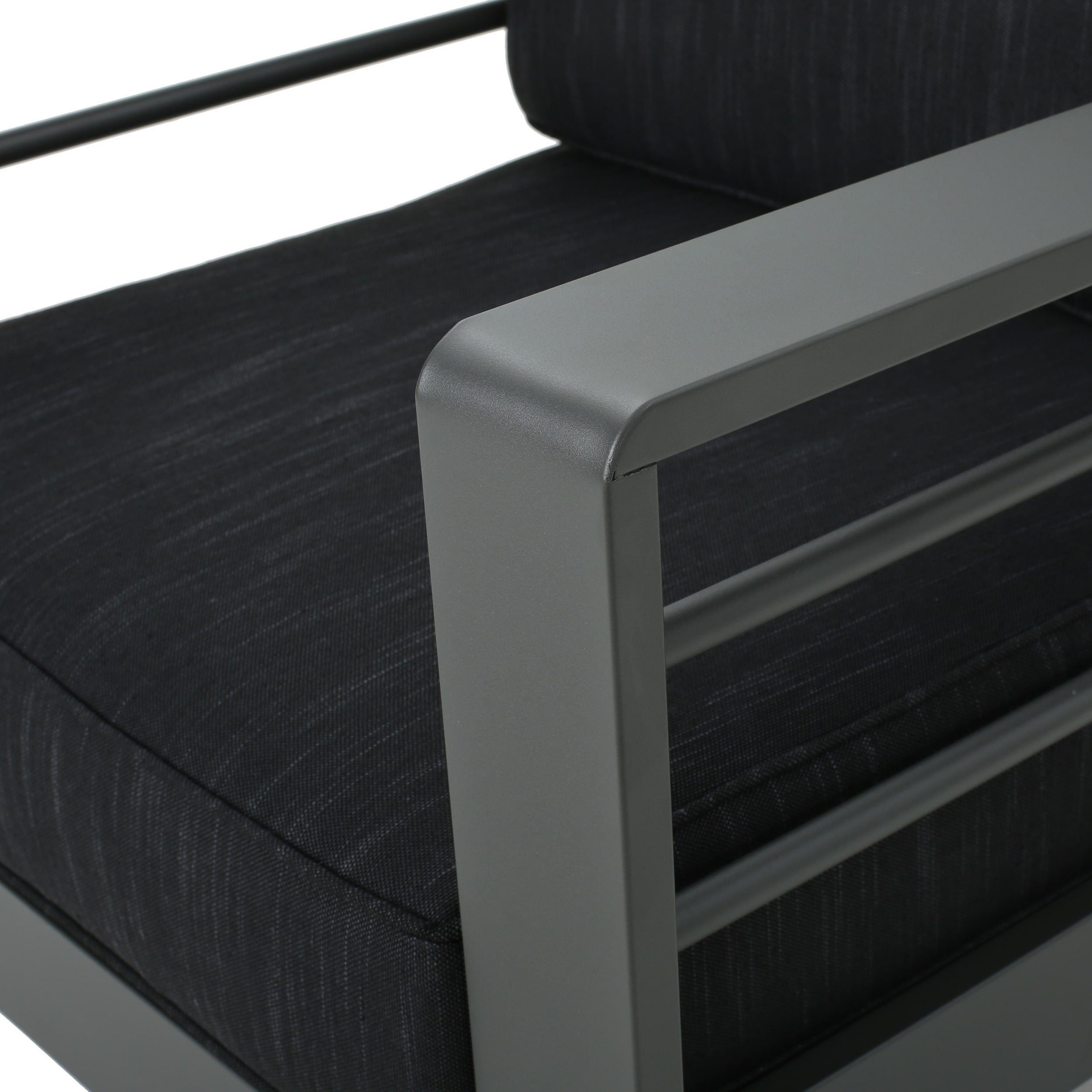 Ensemble de chaises et table club d'extérieur en aluminium Cape Coral 2 places par Christopher Knight Home