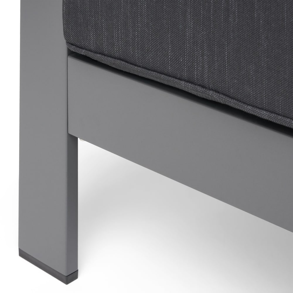 Ensemble de salon de jardin Cape Coral 5 places en aluminium avec 2 tables d'appoint par Christopher Knight Home