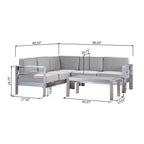 Ensemble de salon d'extérieur 5 places Cape Coral par Christopher Knight Home