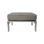 Ensemble de canapés d'extérieur 5 places en aluminium en forme de V avec pouf Cape Coral par Christopher Knight Home