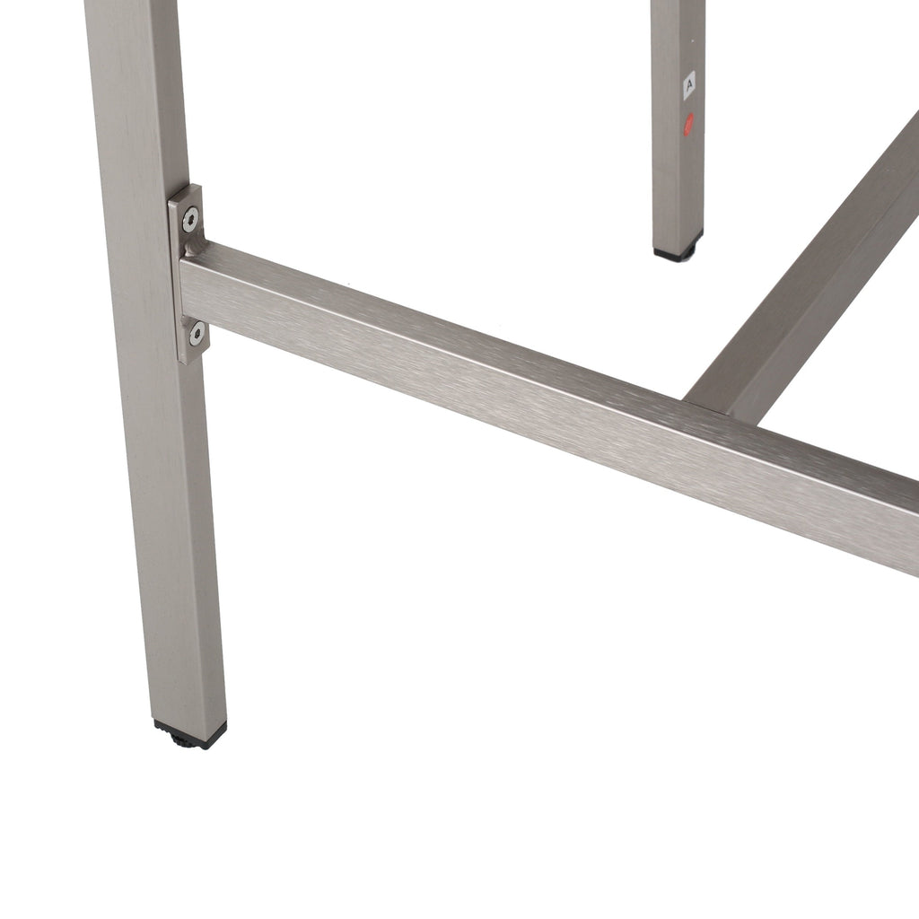 Ensemble de bar carré en aluminium Cape Coral Outdoor 5 pièces par Christopher Knight Home