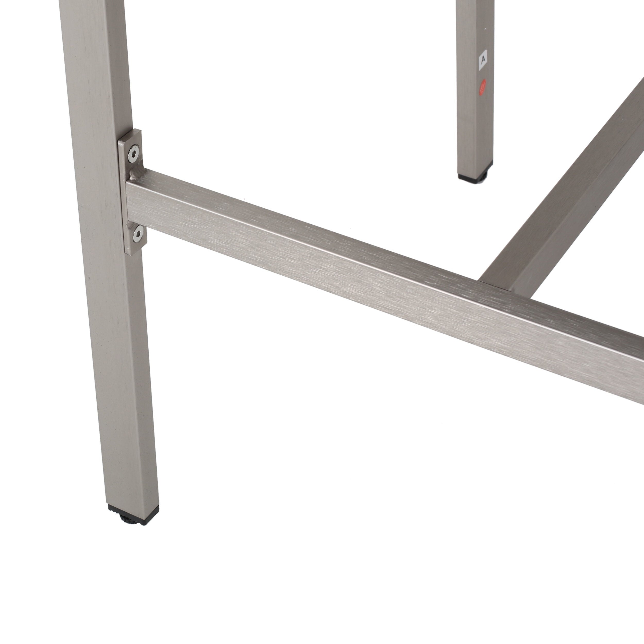 Ensemble de bar carré en aluminium Cape Coral Outdoor 5 pièces par Christopher Knight Home