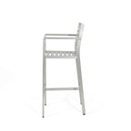 Ensemble de bar carré en aluminium Cape Coral Outdoor 5 pièces par Christopher Knight Home