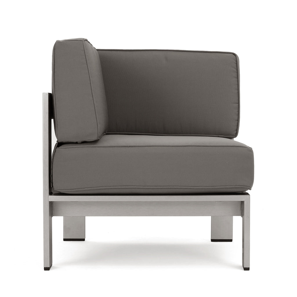 Ensemble de canapés d'extérieur Cape Coral 5 pièces avec foyer par Christopher Knight Home