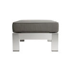 Ensemble de canapés d'extérieur 6 places en aluminium en forme de V avec pouf Cape Coral par Christopher Knight Home