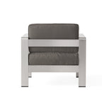 Ensemble de canapés d'extérieur 7 places en aluminium avec table basse Cape Coral par Christopher Knight Home