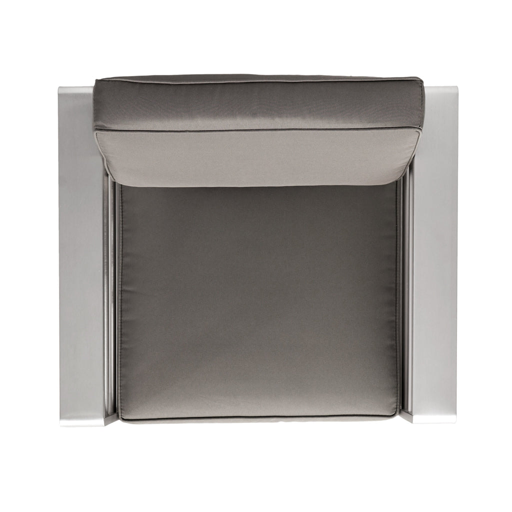 Salon de jardin Cape Coral en aluminium 3 pièces avec table en forme de C par Christopher Knight Home