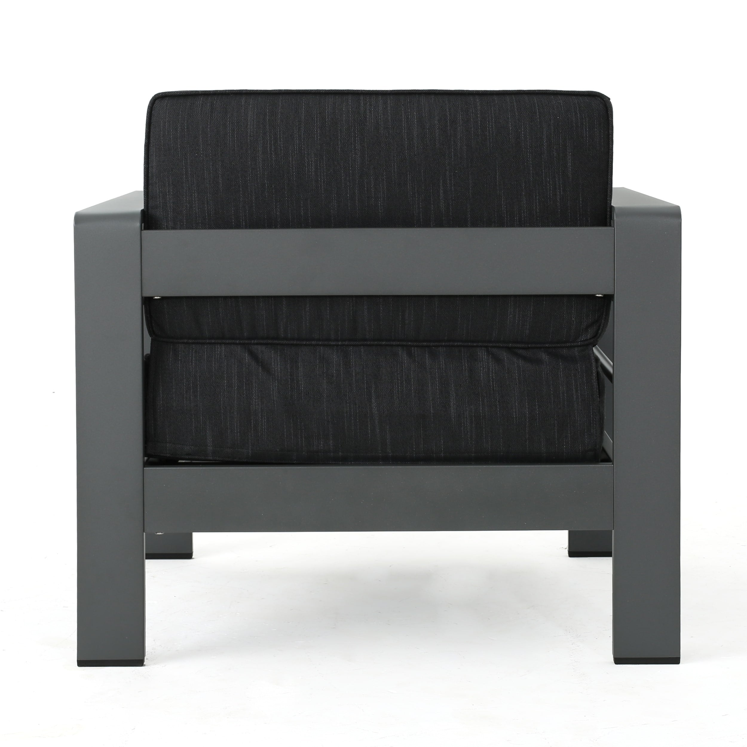 Salon de jardin Cape Coral en aluminium 3 pièces avec coussins par Christopher Knight Home