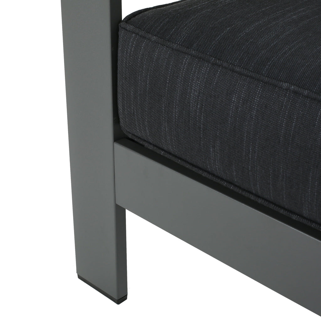 Salon de jardin Cape Coral en aluminium 5 pièces avec coussins par Christopher Knight Home