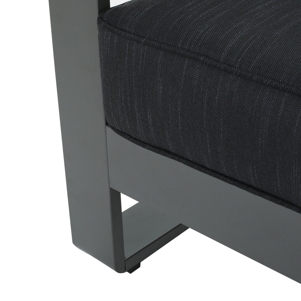 Salon de jardin Cape Coral en aluminium 5 pièces avec coussins par Christopher Knight Home