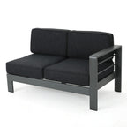 Canapé d'extérieur sectionnel en aluminium Cape Coral par Christopher Knight Home