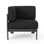 Canapé d'extérieur sectionnel en aluminium Cape Coral par Christopher Knight Home