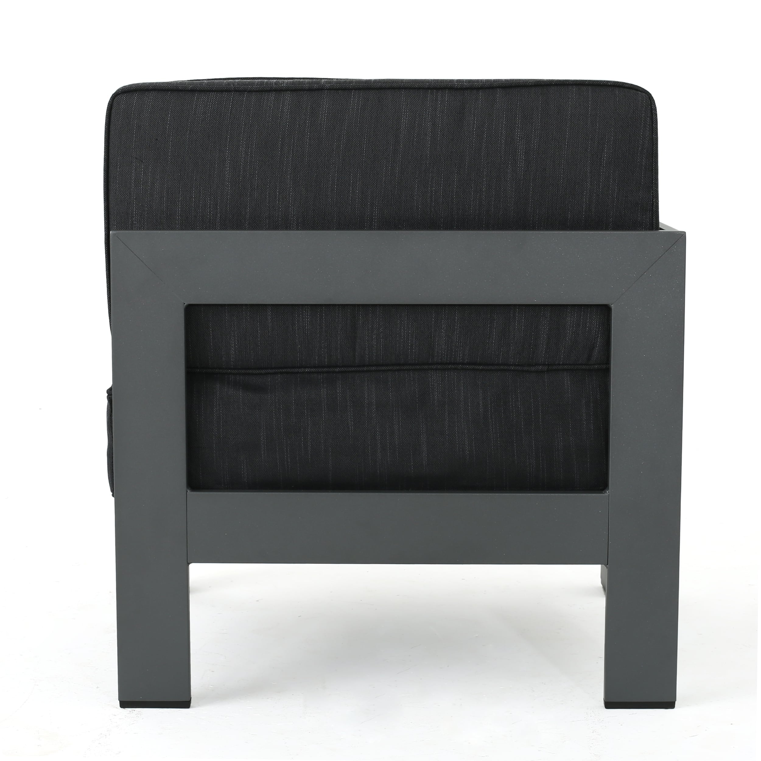 Ensemble de canapés d'extérieur sectionnels en aluminium Cape Coral avec table à feu par Christopher Knight Home