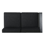 Ensemble de canapés d'extérieur sectionnels en aluminium Cape Coral avec table à feu par Christopher Knight Home