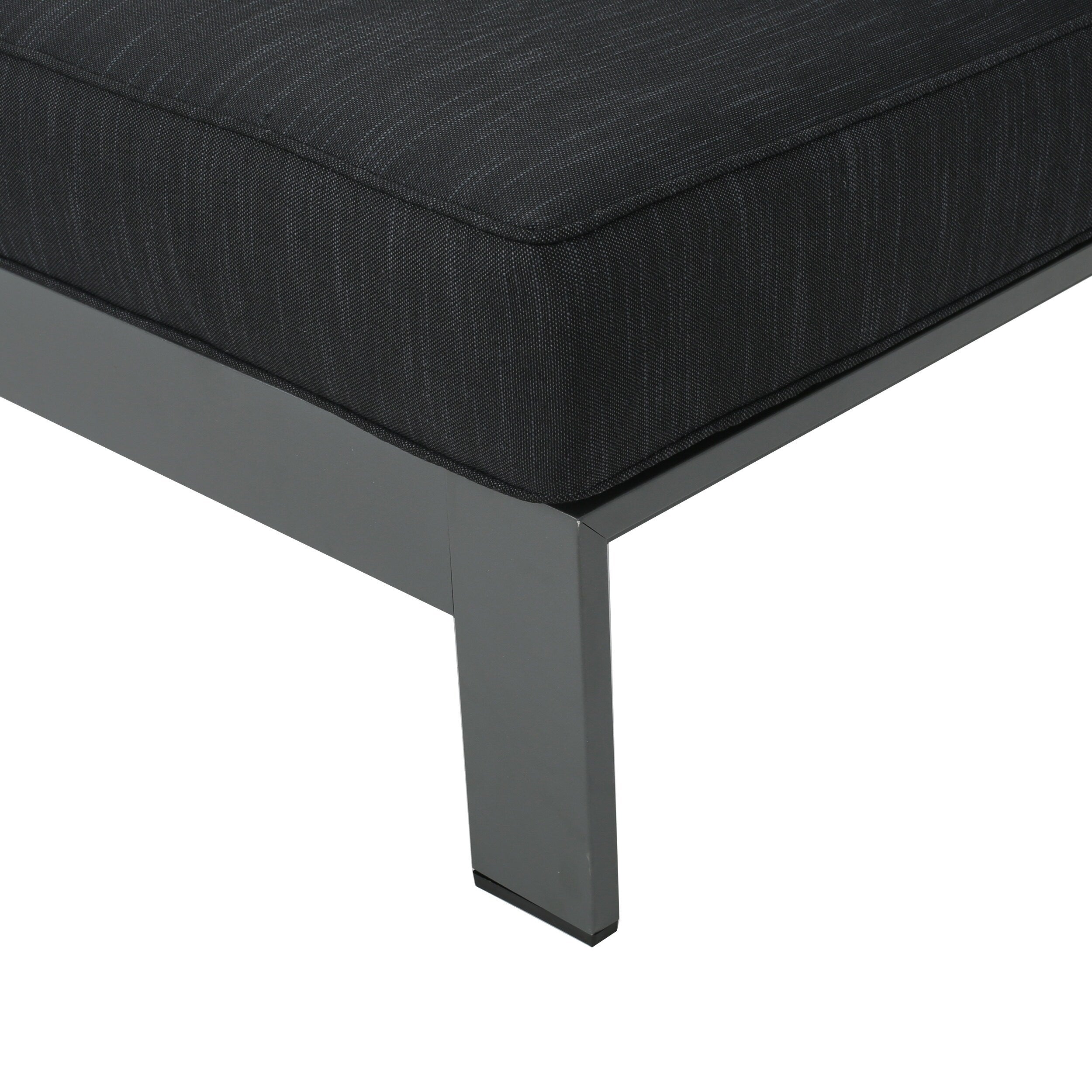 Ensemble de canapés d'extérieur sectionnels en aluminium Cape Coral avec table à feu par Christopher Knight Home