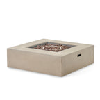 Ensemble de canapés d'extérieur sectionnels en aluminium Cape Coral avec table à feu par Christopher Knight Home