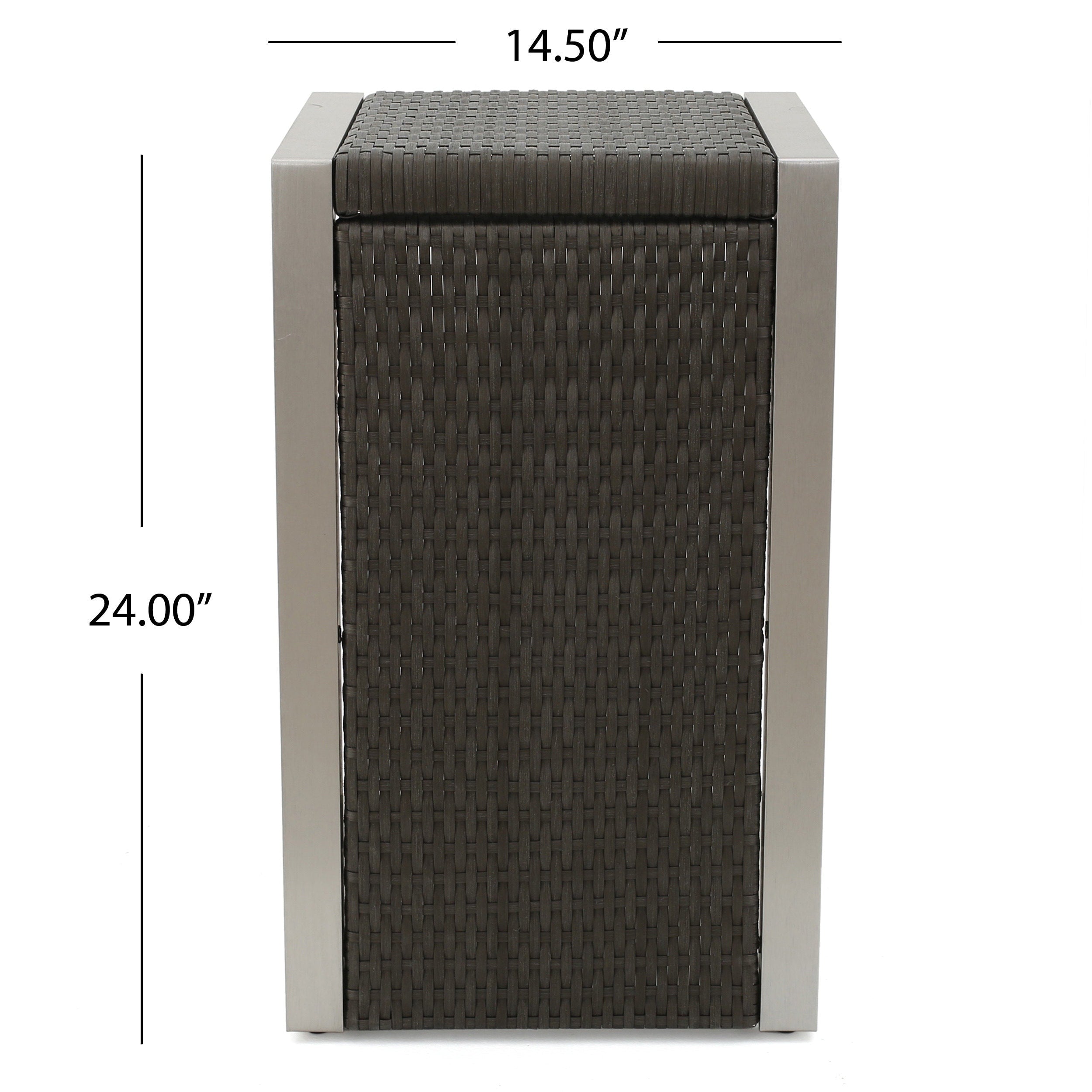 Salon de jardin Cape Coral en aluminium 3 pièces avec table en forme de C par Christopher Knight Home