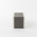 Salon de jardin Cape Coral en aluminium 3 pièces avec table en forme de C par Christopher Knight Home