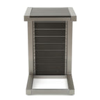 Salon de jardin Cape Coral en aluminium 3 pièces avec table en forme de C par Christopher Knight Home