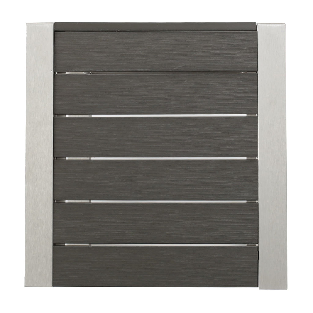 Salon de jardin Cape Coral en aluminium 3 pièces avec table en forme de C par Christopher Knight Home