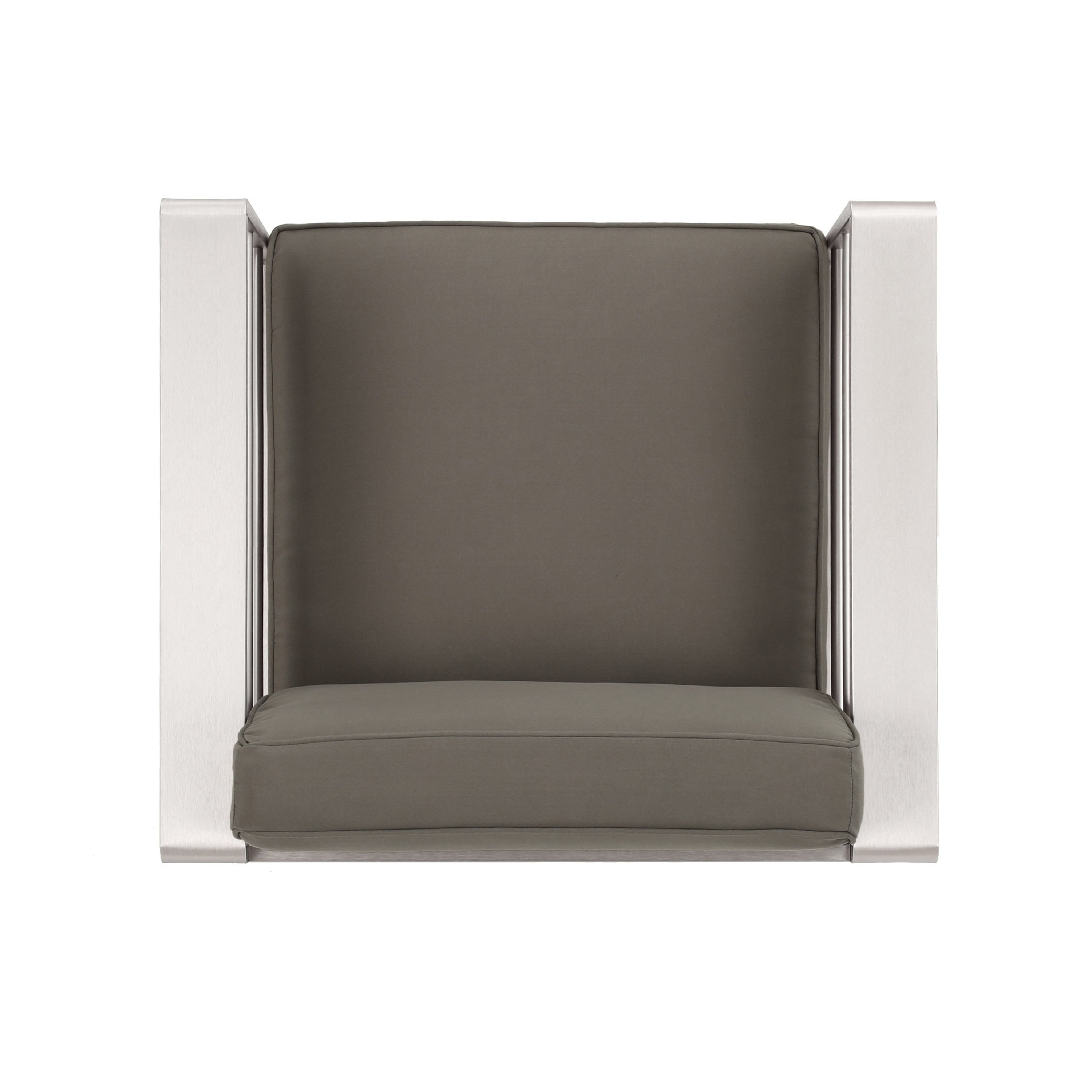 Salon de jardin Cape Coral en aluminium 3 pièces avec table en forme de C par Christopher Knight Home