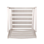 Ensemble de salle à manger d'extérieur moderne en aluminium Cape Coral, 4 places, avec plateau en osier, par Christopher Knight Home