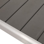 Ensemble de salle à manger d'extérieur moderne en aluminium Cape Coral 6 places avec banc par Christopher Knight Home