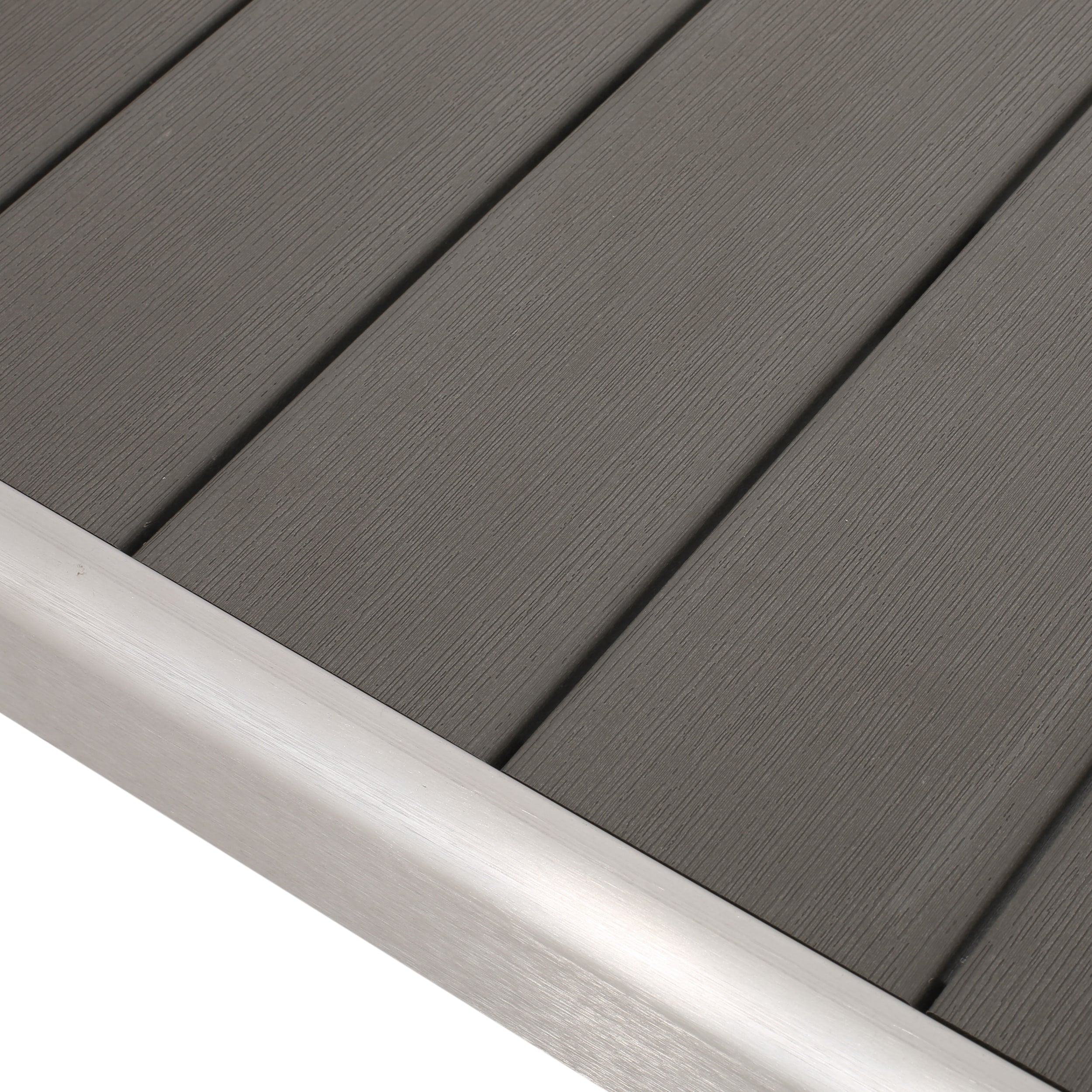 Ensemble de salle à manger d'extérieur moderne en aluminium Cape Coral 6 places avec banc par Christopher Knight Home