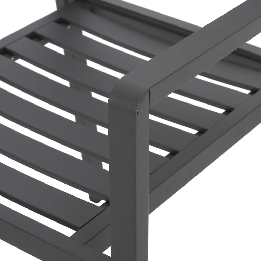 Ensemble de salle à manger d'extérieur en aluminium Cape Coral 6 places par Christopher Knight Home